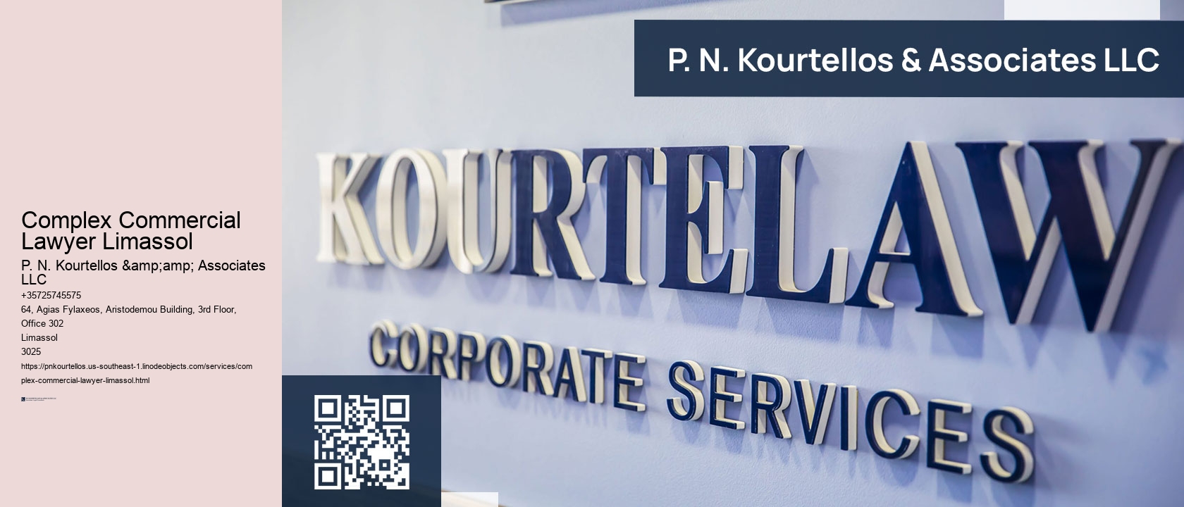 Complex Commercial Lawyer Limassol