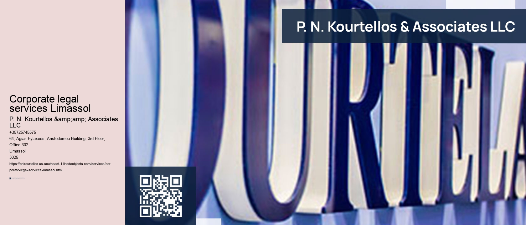 Corporate legal services Limassol